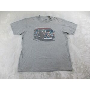 Woodstock Shirt Mens Extra Large Gray Van Peace Rock Music Festival 2009*